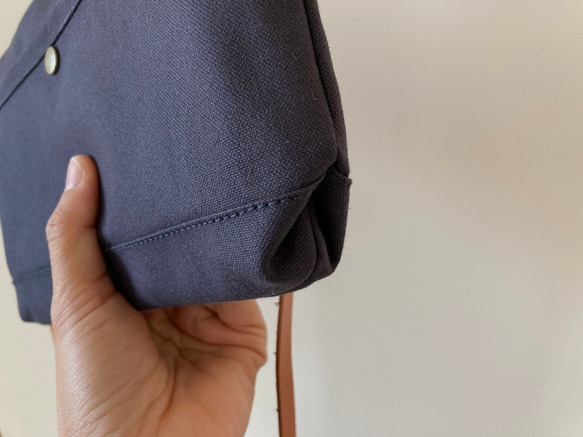 当店人気NO.2 浜松帆布サコッシュ (M)黒 7枚目の画像