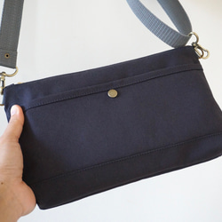 当店人気NO.2 浜松帆布サコッシュ (M)黒 3枚目の画像