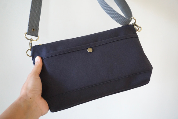 当店人気NO.2 浜松帆布サコッシュ (M)黒 3枚目の画像