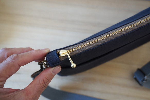 当店人気NO.2 浜松帆布サコッシュ (M)黒 6枚目の画像