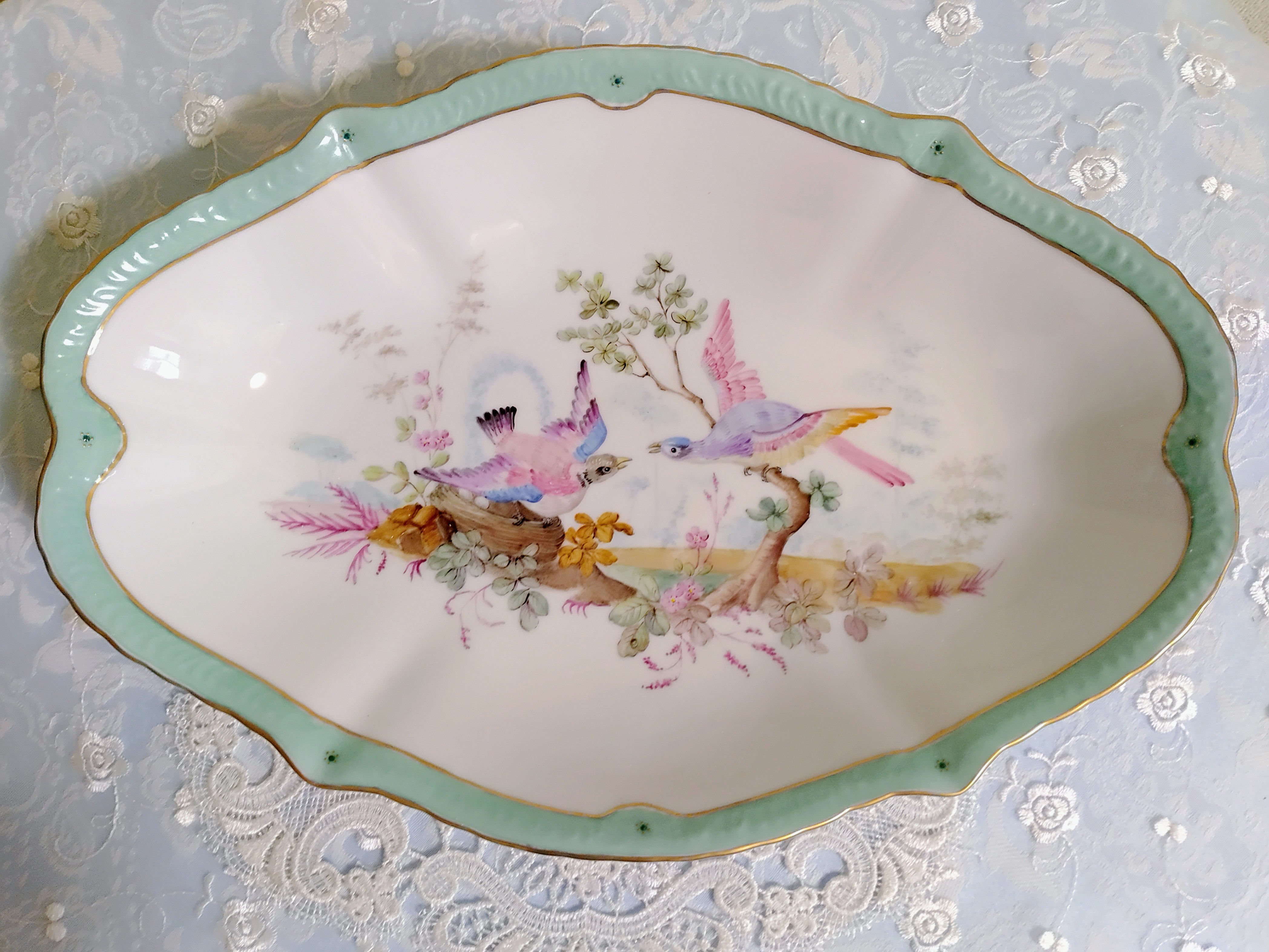 ♡エレガント深鉢＜グリーン＞32㎝x22㎝深さ6㎝ 9,120円