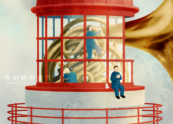 ホルン式灯台／ジクレー版画 6枚目の画像