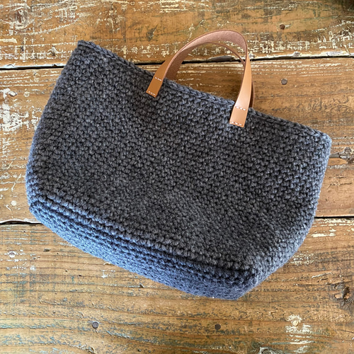 wool100/毛糸のトートバッグ/M トートバッグ clover 通販 6241722