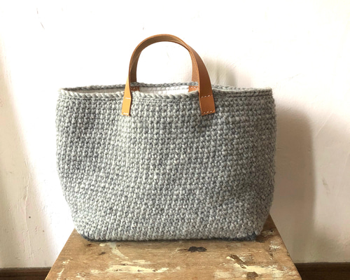 ウール生地　トートバッグ 9e6ab9c9df03b0d8e958daec664cfa