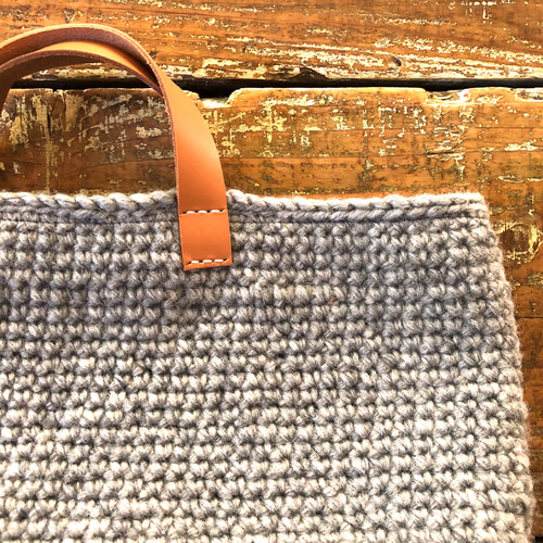 wool100/毛糸のトートバッグ/M トートバッグ clover 通販 6241722