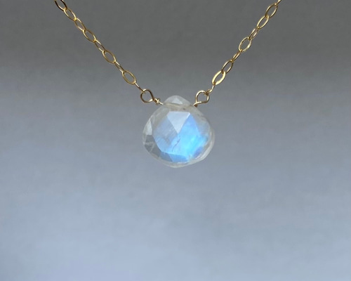 とも様PT950 グレームーンストーン & レインボームーンストーン ネックレス ムーンストーン ネックレス 6月 誕生石 天然石 レインボー