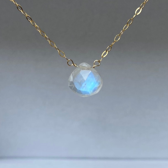 SV925   ラリマー レインボームーンストーン ネックレス SV925 ラリマー レインボームーンストーン ネックレス