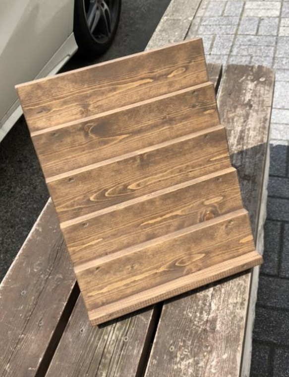 【受注製作】折りたたみVer. ディスプレイ棚 5段30cm 7枚目の画像