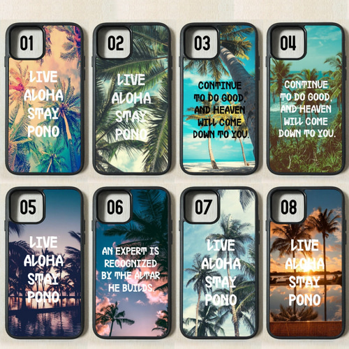 オーダーメイド iPhoneケース パームツリー サンセット Hawaii ハワイ  