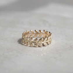 Rose leaf ring [R078K10/K18] 5枚目の画像