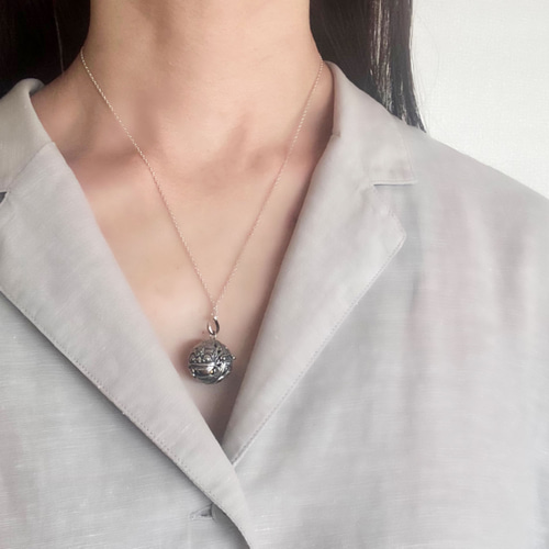 美品✨天然素材 ネックレス＆イヤリング 925 silver刻印 アイボリー色 silver925｜ヴィンテージガラスの透明な花ネックレス［Aスクエア