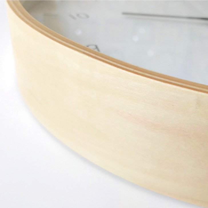 KATOMOKU plywood clock 12 ナチュラル km-80NA 掛け時計 木製 静か