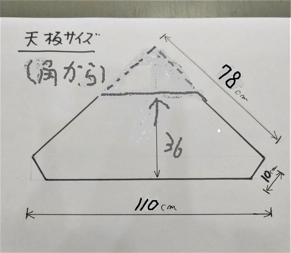 アイアン脚のコーナーテレビ台（3段）W110㎝分　 7枚目の画像