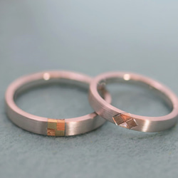 叶結び　結婚指輪　ＫＡＮＯＵ　ＭＵＳＵＢＩ　縁起のいい叶うの結び目モチーフ　和柄 2枚目の画像