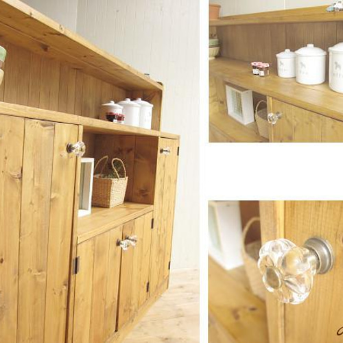 サイズデザインオーダー可！超ワイド4段ラック○ナチュラルブラウン