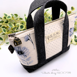 Handbag type*The zipper porch*Small size*Flower* 第8張的照片