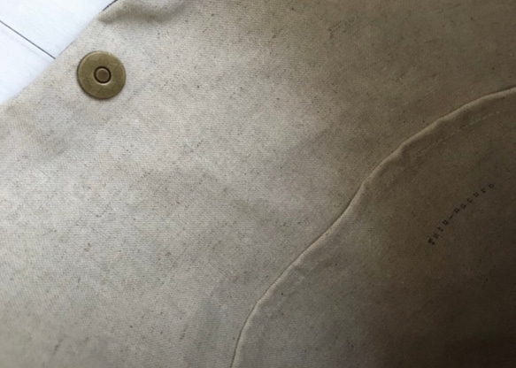 数量限定入荷！【受注製作】★手提げ用★くったりバック★ウール混カラフルドット　オレンジドット 5枚目の画像