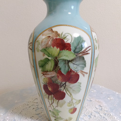 尾張七宝 3寸玉形 四君子赤透け花瓶 一輪挿し・花瓶・花器 三代目加藤