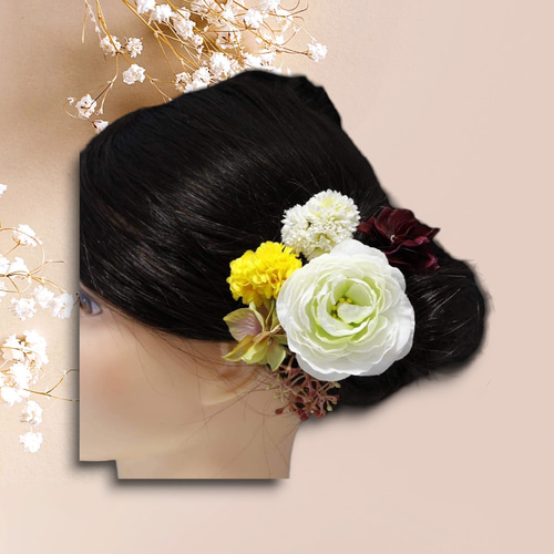 ラナンキュラスのヘアアクセサリーセット その他ヘア