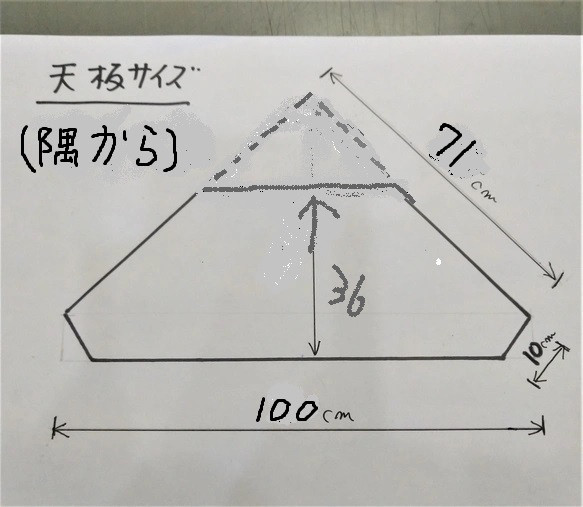 アイアン脚のコーナーテレビ台（3段）W100㎝分　受注生産品 5枚目の画像