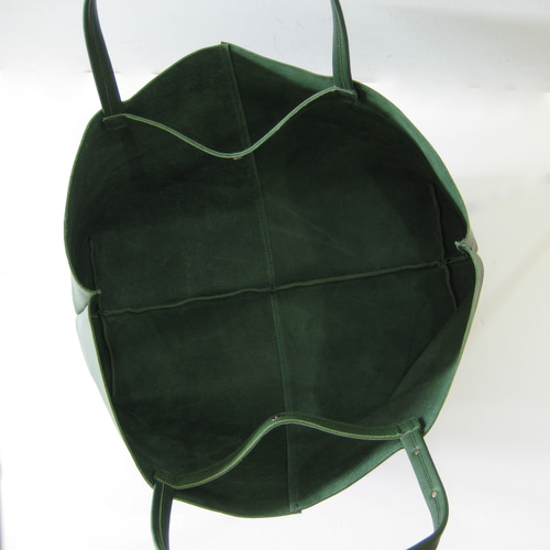 ハンドメイド　本革　トートバック　クリーマー　ダークグリーン　★新品／未使用品★ ハンドメイド 本革 トートバック クリーマー ダークグリーン