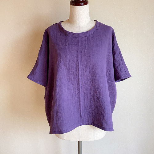 在庫あり＊スラブダブルガーゼTシャツ＊ドルマンT＊フリーサイズ