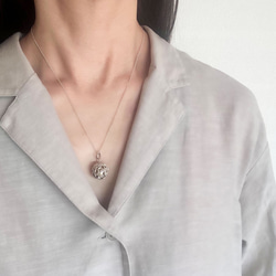 ✼925銀✼玫瑰石英項鍊 ༺輕鬆打開 •*•將您與宇宙連接起來・OM・巴厘島之神 ༻天然石禮物 第2張的照片