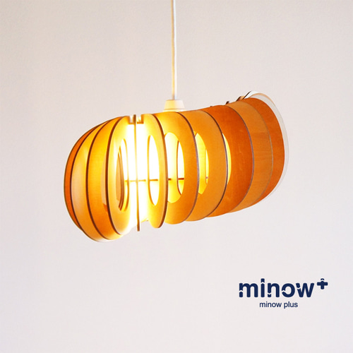 【新品・未使用品】 minow plus 木製ペンダントライト 60w 木製ペンダントライト「ミモザ（ミモザイエロー）」 ｜ナチュラル照明