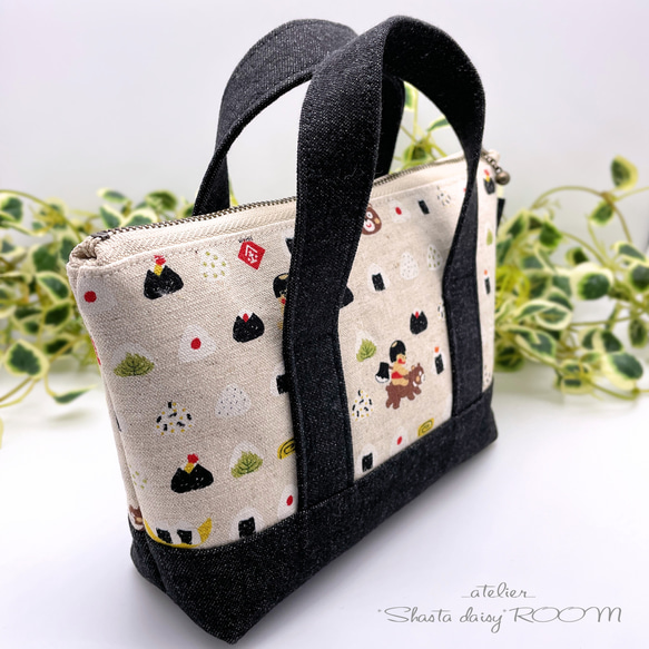 Handbag type*The zipper porch*Small size*Rice ball☆Onigiri☆ 第6張的照片