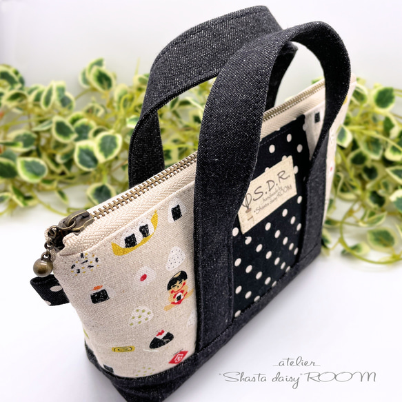 Handbag type*The zipper porch*Small size*Rice ball☆Onigiri☆ 第9張的照片