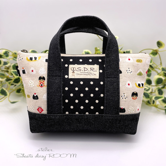 Handbag type*The zipper porch*Small size*Rice ball☆Onigiri☆ 第1張的照片