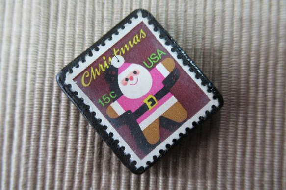 美國聖誕郵票胸針4039 第2張的照片