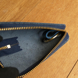 【週年慶特價 690】原價 1090【客製化刻字】Navy Blue 真皮鑰匙包 (英文刻印/禮盒包裝) 生日禮物 第13張的照片