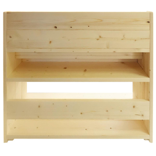 km【人気商品】Maple ポッポ 木製 絵本棚 無塗装 無垢材 絵本棚 W98cmLX Maple poppo 無塗装 無垢材 大容量 収納 完成品