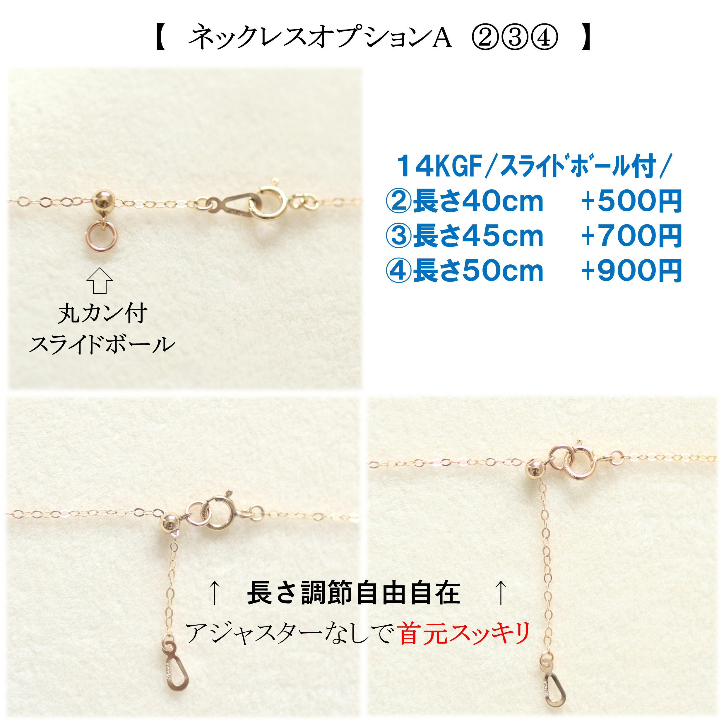 【14KGF】風にとける蒼と緑の雫＊ブルーグリーンフローライトペアシェイプカットネックレス