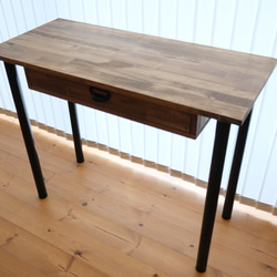 65.Work Desk 棚付き 90×40 組立工具不要 アイアン/デスク/机/テーブル 6枚目の画像