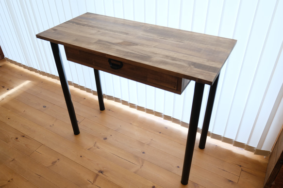 65.Work Desk 棚付き 90×40 組立工具不要 アイアン/デスク/机/テーブル 6枚目の画像