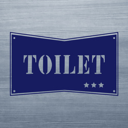 アメリカンプレート風でかっこいいトイレ サインアメリカン　トイレ サイン　プレート 男前インテリアisn-002-001 7枚目の画像
