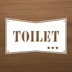 アメリカンプレート風でかっこいいトイレ サインアメリカン　トイレ サイン　プレート 男前インテリアisn-002-001 5枚目の画像