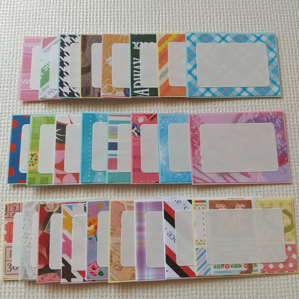 ミニメッセージカード#1821☆25枚 柄MIX コメントカード メッセージ