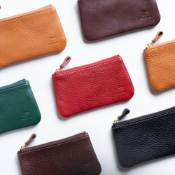 日本製　本革　コインケース　ブラック　マットシュリンクレザー　コインポーチ　小物入れ　apo-10nns 6枚目の画像