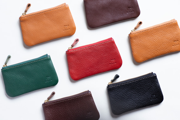 日本製　本革　コインケース　ブラック　マットシュリンクレザー　コインポーチ　小物入れ　apo-10nns 6枚目の画像