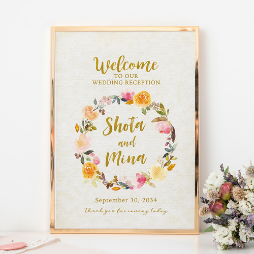 受付サイン&イニシャルオブジェのセット❤︎結婚式の受付 受付サイン&イニシャルオブジェのセット❤︎結婚式の受付