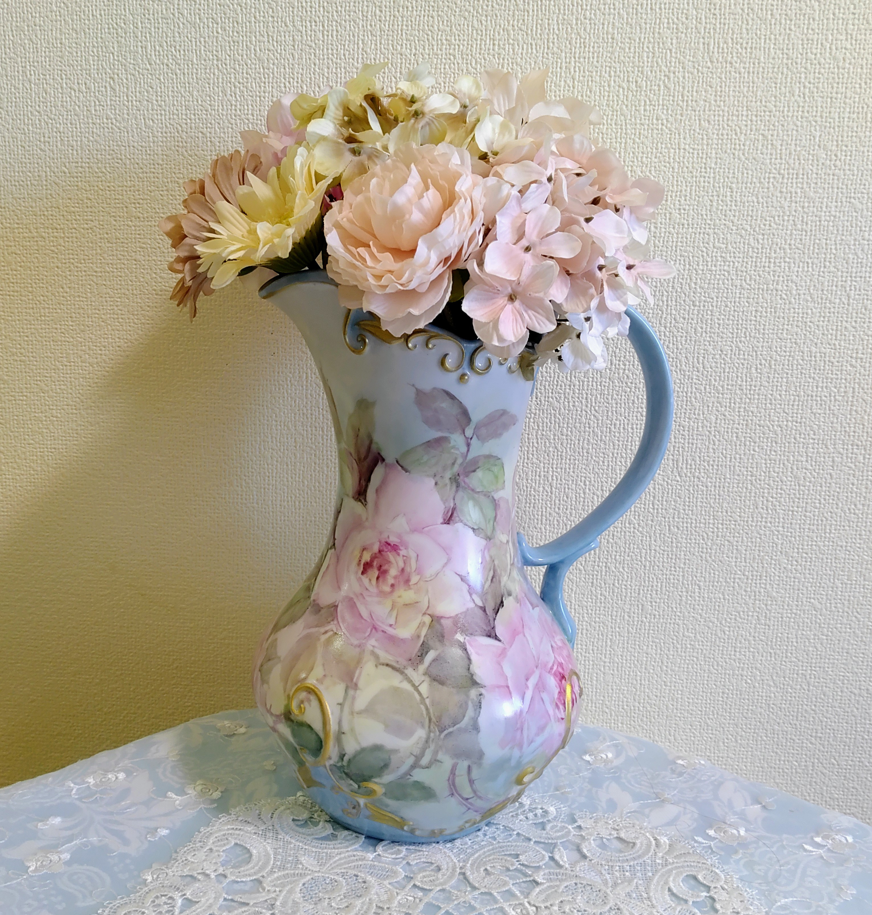 ♡ rose pitcher  (水差し）高さ27㎝