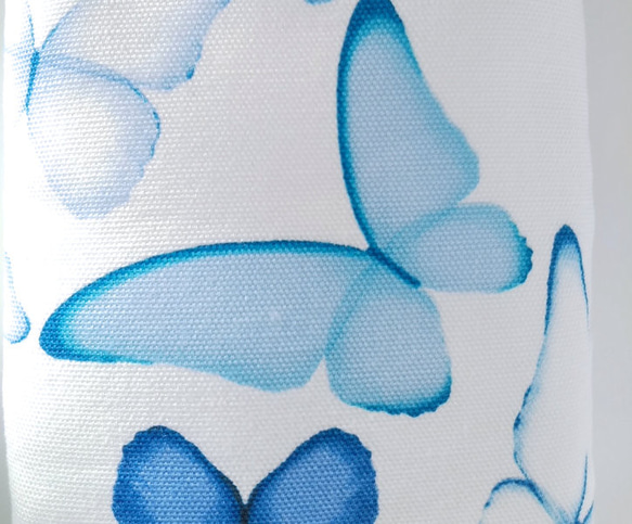 青い蝶のがま口(メガネ・ペンケース) 9枚目の画像