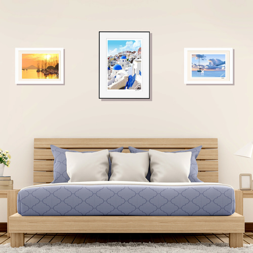 【匿名配送】絵画　「夕暮れ時」　A4サイズ額つき 05e693fc33cf788d0ca0009936e8b5