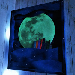30厘米的月亮在黑暗的地方發光〜大月 第6張的照片
