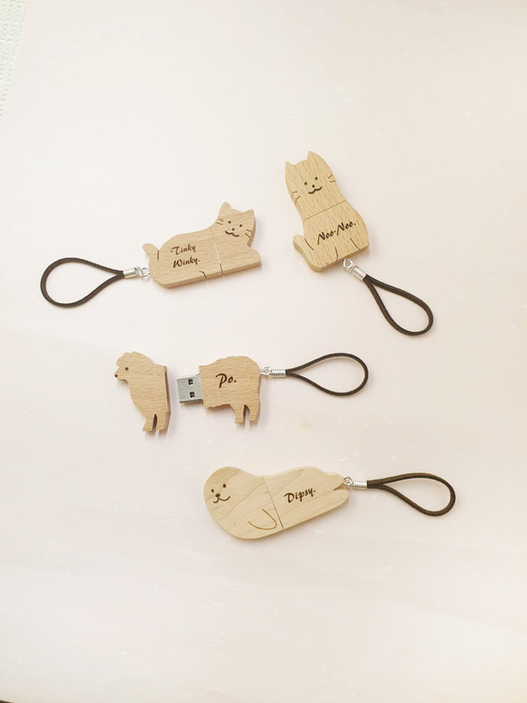 綿羊 | 手工原木 USB 隨身碟客製姓名 / 客製化 客製禮物 鑰匙圈 生日禮物 情人禮物 第5張的照片
