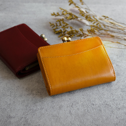renrenＹＳレザーがま口 Groover Leather グルーバーレザー がま口長財布：隠し口金