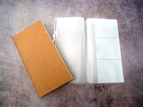 植鞣牛革封面-Midori Traveler's Notebook 旅人筆記本 適用 第4張的照片